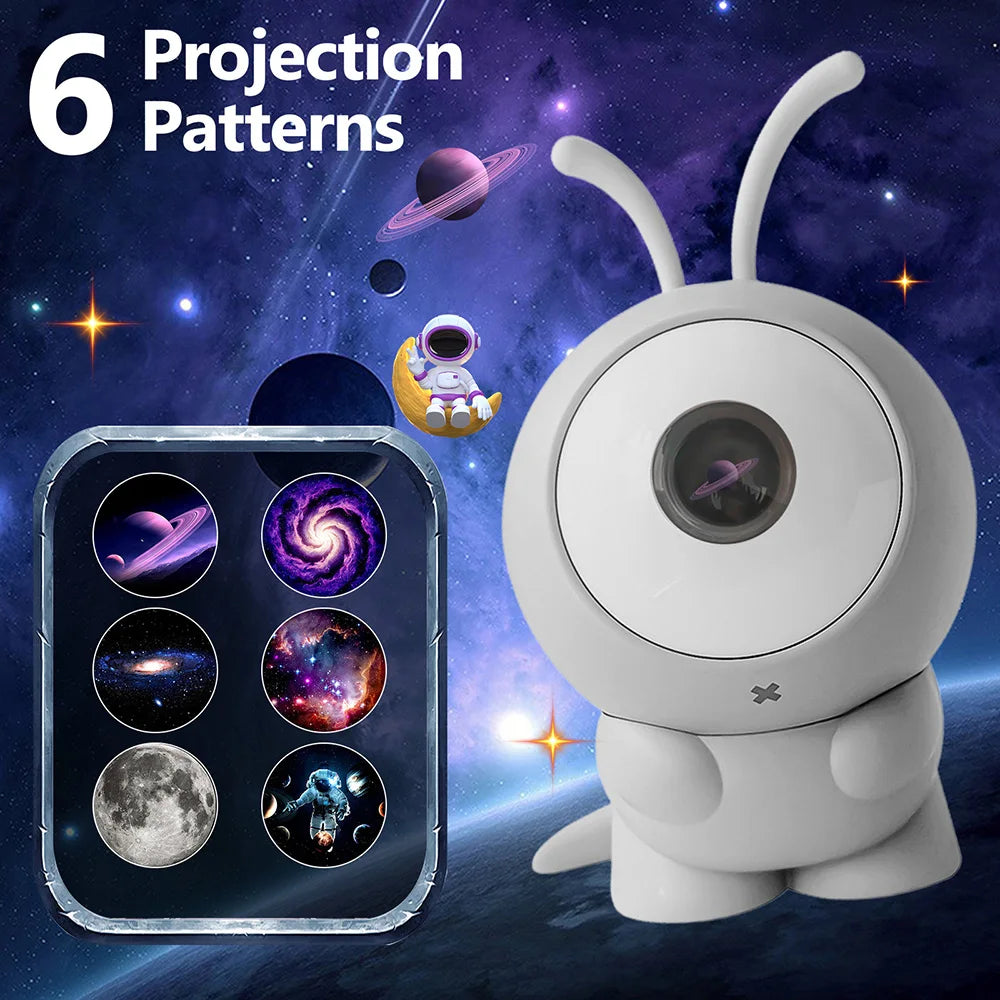 Alien Galaxy Projector – 6-in-1 LED Starry Sky Night Light.