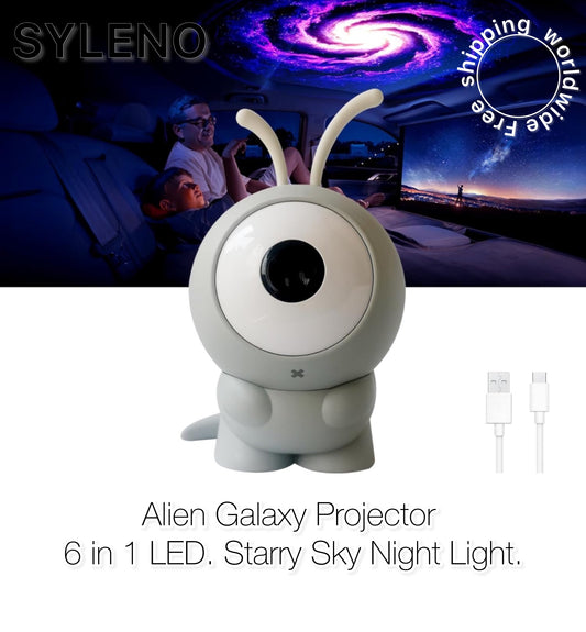 Alien Galaxy Projector – 6-in-1 LED Starry Sky Night Light.